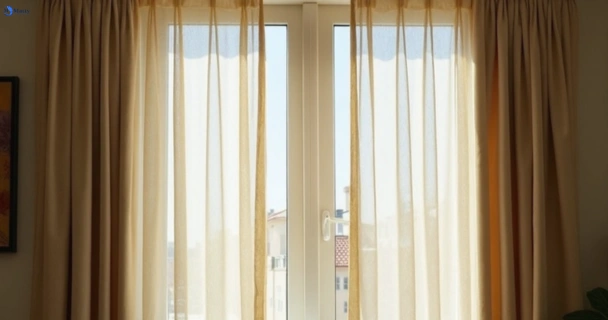 Dull dusty drapes in eumundi before professional cleaning